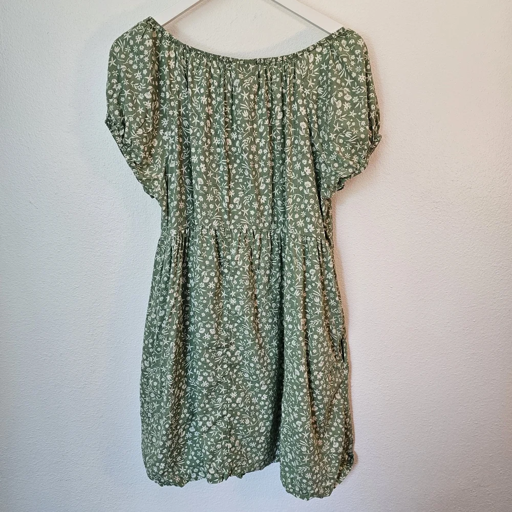 Universal Thread Green Floral Dress - Picture 5 of 5